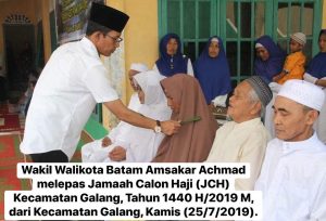  Lepas JCH Galang, Amsakar Tawarkan Bantuan