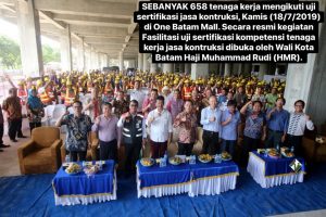 Supaya Mudah Dapat Kerja, 658 Tenaga Kerja Ikuti Uji Sertifikasi Jasa Konstruksi
