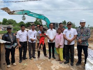 Tinjau Pembangunan Drainase Induk Tanjungpiayu, HAM: Alhamdulillah Lancar