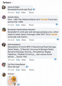  Doa Selamat hingga Dukungan jadi Gubernur Banjiri HUT HMR
