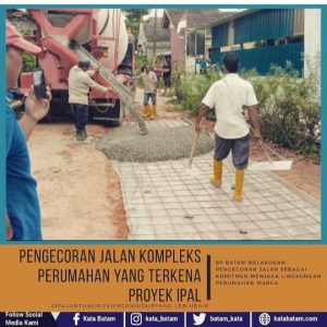 Terbukti, BP Batam Langsung Rapikan lagi Jalan yang Terkena Proyek IPAL