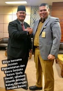 Humas Supel Itu Kini Jabat Kabag Keuangan Setdako Batam