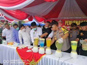 Bersama FKPD, HMR Ikut Musnahkan Barang Bukti Hasil KYRD