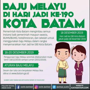 Semangat Warga Meriahkan Hari Jadi Kota Batam dengan Baju Melayu