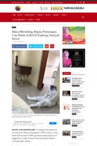Media Online Menulis Tim Medis RSUD: Tak Bisa Bertemu Anak hingga Pingsan Kelelahan
