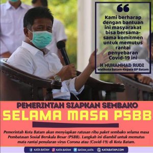 Terapkan PSBB, HMR Data Warga yang Berhak Dapat Bantuan Sembako