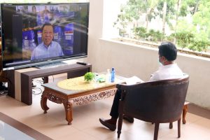 Video Conference dengan HMR: Temasek Foundation Bantu Alat Sanitasi