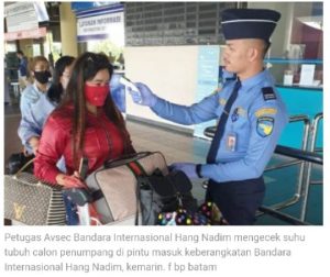 Cek Suhu, Penumpang yang Panas Tinggi Langsung Dievaluasi di Ruangan Khusus