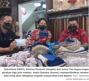 Tiga Juta Masker untuk Batam, Yuk Daftar jadi Relawan!