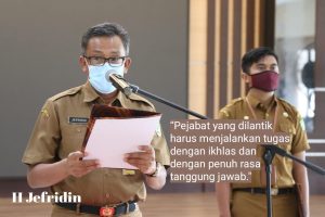Lantik 14 Pejabat Fungsional, Jefridin Ingatkan Agar Bekerja Sesuai Aturan