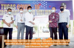 Percaya Pemko Batam, BNI & Jasa Raharja Serahkan Bantuan untuk Tekan Covid-19