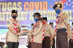 Kak HAM Beri Pramuka Batam Misi: Edukasi Masyarakat untuk Patuhi Protokol Kesehatan