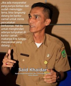 18 Ribu Blanko e-KTP Sudah Tiba, Perekaman pun Sudah Dibuka Kembali