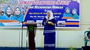 Hadiri Senam di Nongsa, Marlin Bagi Tips Lawan Covid-19 dengan Olahraga di Rumah