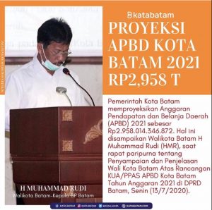 Di Rapat Paripurna DPRD, HMR Beber Proyeksi APBD 2021 Rp2,95 Triliun
