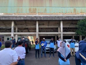 Gabungan PNS Lintas OPD Pemko Batam Gotong Royong Percantik Stadion Seiharapan