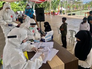 Tim Medis dengan APD Lengkap Warnai Gladi Kotor HUT ke 75 RI Kota Batam