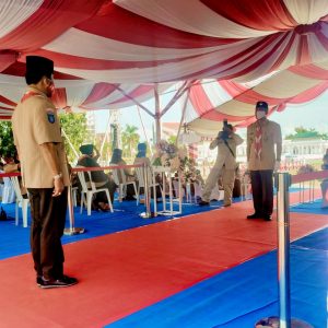 Upacara Puncak HUT ke 59 Pramuka Dimulai, Engku Putri Cerah