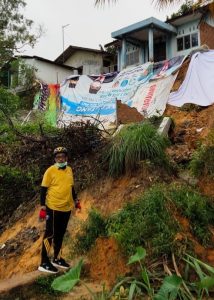 Gowes 106 KM, Jefridin Masuki Titik-titik Bencana di 9 Kecamatan Sambil Beri Solusi