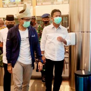 Kepada HMR Sandiaga Puji Penerapan Prokes & Turunnya Kasus Covid-19 di Batam