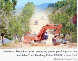 Sesuai Ucapan HMR, Pembangunan Jalan Trans Barelang Mulai Dikerjakan