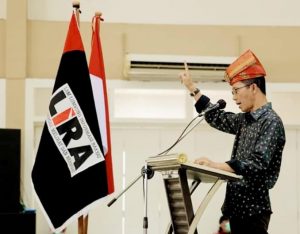 Ini Pidato Amsakar yang Membakar Semangat Dewan Pimpinan LIRA Kepri