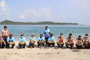 PT EPSON, Pramuka dan Masyarakat Gerak Bersama, Konservasi Penyu di Pulau Karas