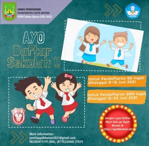 Penerimaan Peserta Didik Baru Kota Batam Dimulai, Yuk Daftar via Online, Begini Caranya