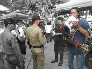 Bazar dan Pasar Kaget pun Tak Luput dari Razia Protokol Kesehatan Tim Terpadu