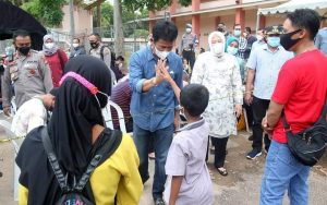 Kini Antre Vaksinasi di Stadion TAJ Jauh Lebih Nyaman, Warga pun Kian Antusias