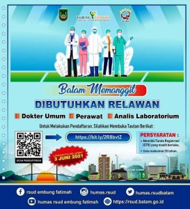 Dibutuhkan, 73 Relawan Tenaga Medis untuk Ditempatkan di Pusat Karantina Asrama Haji