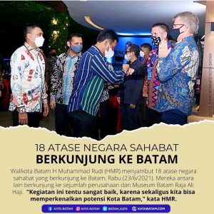 HMR Kenalkan Potensi Kota Batam kepada Para Atase Negara-negara Sahabat