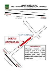 Sementara Jalan Utama Tiban Koperasi Diperbaiki, Silakan Lewat Jalan Gajah Mada