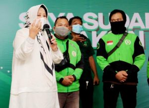 Tebar Semangat, Wagub Marlin Hadiri Vaksinasi Ojol hingga Pelaku Pariwisata