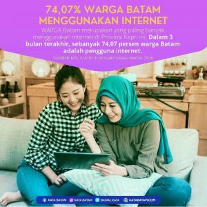 Sebanyak 74,07 Persen Warga Batam Pengguna Internet, Welcome New Netizen!