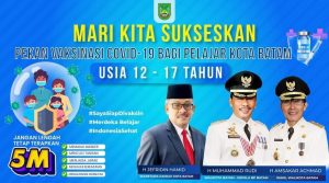 Batam Duluan Vaksinasi Anak 12-17 Tahun, Ikhtiar HMR Selamatkan Generasi Penerus