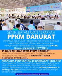 86 Ruas Jalan Batam Disekat, Pelintas Akan Dicek Kartu Identitas & Sertifikat Vaksinasi