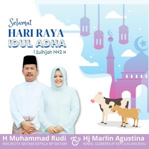 Selamat Hari Raya Iduladha, Salam dari Wagub Marlin dan Wali Kota HMR