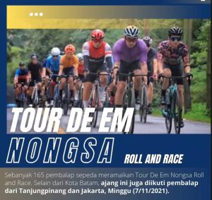 Tempuh 92 Km, 165 Pembalap Sepeda Ramaikan Tour De Em Nongsa Roll and Race