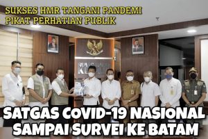 HMR Jelaskan Kunci Sukses Penanganan Covid-19 di Batam kepada Satgas Nasional