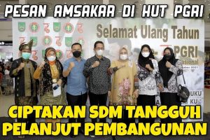 Pesan Amsakar untuk Guru di HUT PGRI: Godok Siswa dengan Hal Positif & Produktif