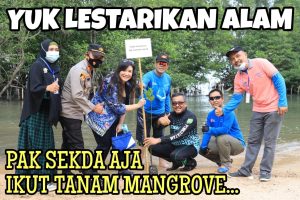 Usai Gowes Taklukkan Astindo JoyBike, Jefridin Tanam Mangrove, Lestarikan Alam