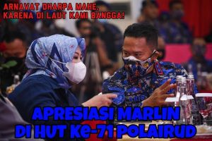 Ucapkan Selamat HUT Ke-71 Polairud, Marlin Gemakan Semboyan “Arnavat Dharpa Mahe”