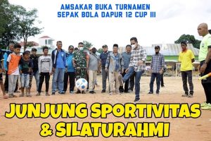 Diikuti 100 Tim, Tendangan Amsakar Buka Turnamen Sepak Bola Dapur 12 Cup III