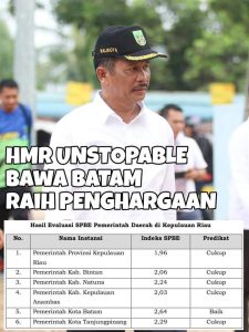 Prestasi tanpa Henti, Sistem Pemerintahan Berbasis Elektronik Batam Raih Predikat Baik