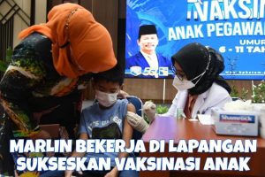 Kerja Nyata di Tengah Masyarakat, Wagub Marlin Hadir, Dorong Laju Vaksinasi Anak