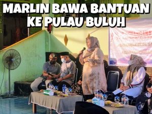 Giliran Wagub Marlin Sambangi Pulau Buluh, Hibur Korban Kebakaran sambil Bawa Bantuan