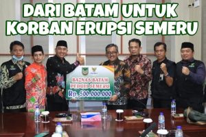 Rp500 Juta, Bantuan Warga Batam untuk Korban Erupsi Semeru Sudah Diserahkan