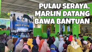 Usai di Batam, Marlin Langsung Terabas Ombak, Bawa PIKORI Berbagi ke Pulau Seraya