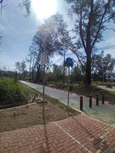 SUDUT METROPOLIS: Terus Ditata, Jalur Sepeda Sekupang Tampak Indah Terpancar